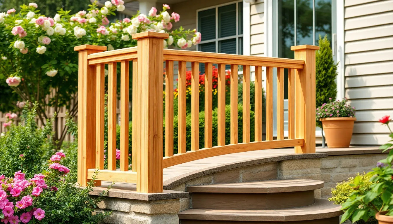 25 Stunning Outdoor Stair Railing Ideas to Transform Your Home's Curb Appeal 2 25 Stunning Outdoor Stair Railing Ideas to Transform Your Home's Curb Appeal 1