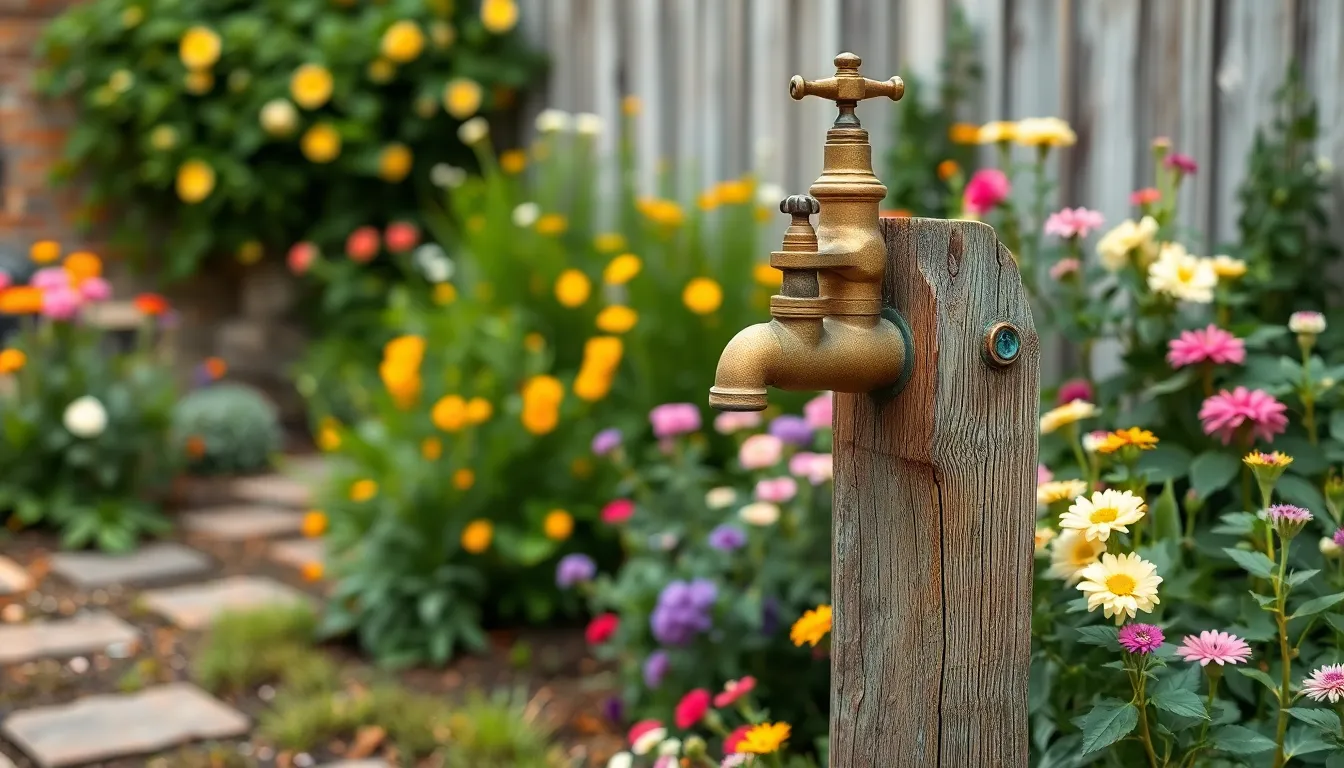 water faucet outdoor ideas