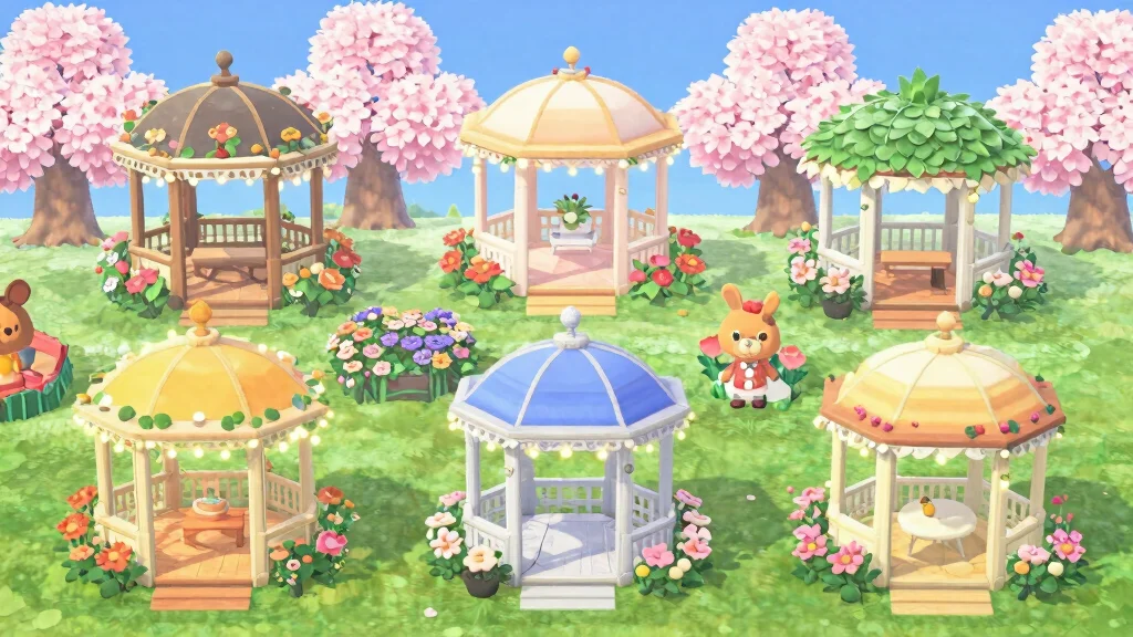 10 Animal Crossing Gazebo Ideas for Cute Garden Inspiration