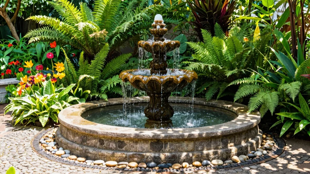10 Corner Fountain Ideas for Compact Garden Design