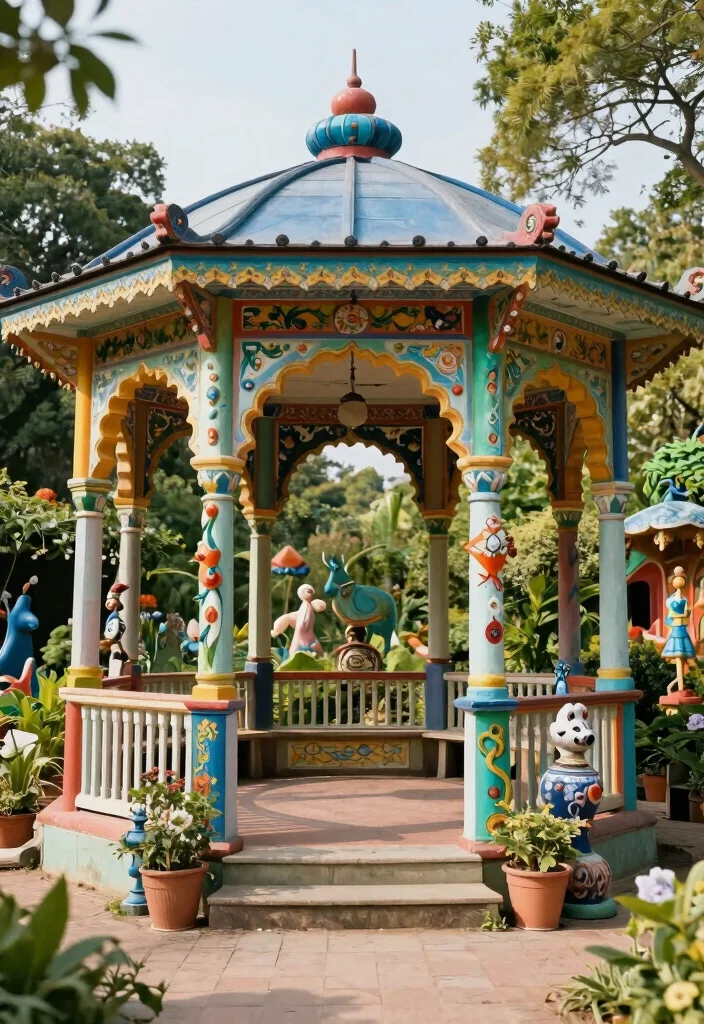 10 Corner Garden Gazebo Ideas to Use Space Smartly 100 10 Corner Garden Gazebo Ideas to Use Space Smartly 10. Artistic Decorated Gazebo 0