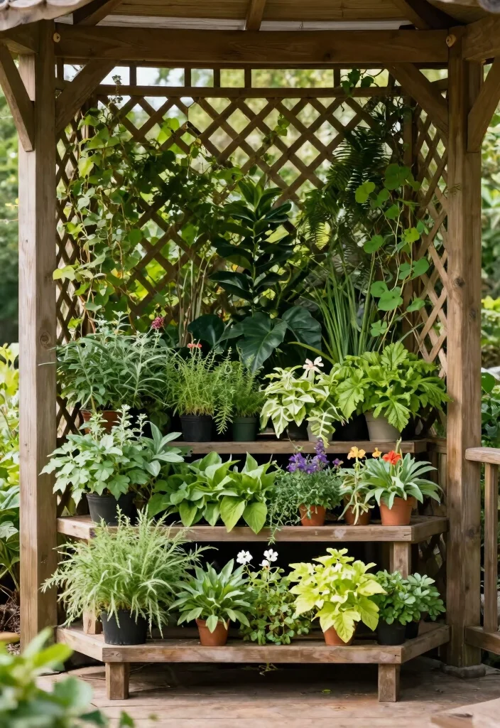 10 Corner Garden Gazebo Ideas to Use Space Smartly 34 10 Corner Garden Gazebo Ideas to Use Space Smartly 4. Vertical Garden Gazebo 0
