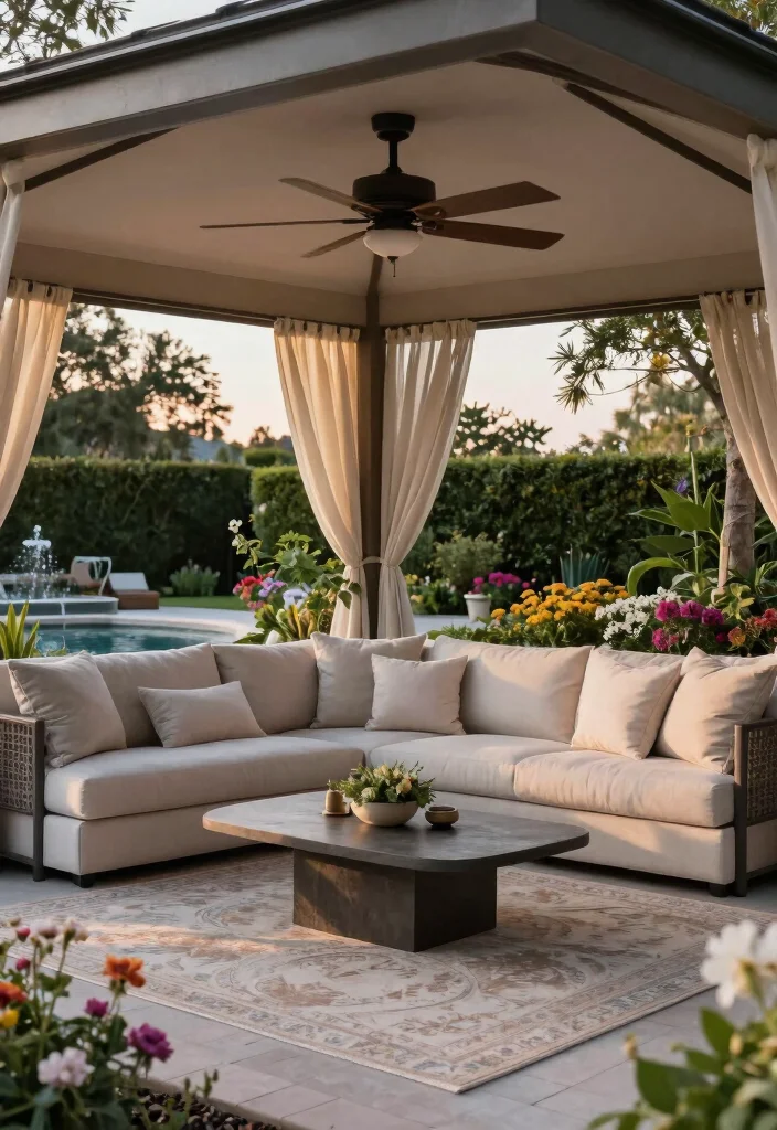 10 Corner Garden Gazebo Ideas to Use Space Smartly 56 10 Corner Garden Gazebo Ideas to Use Space Smartly 6. Garden Lounge Gazebo 0