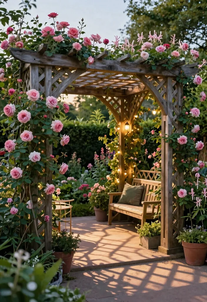 10 Desert Pergola Ideas for Hot Climate Outdoor Living 6. Lattice Pergola 0