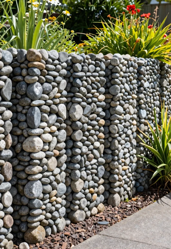 10 Fence Ideas in New Zealand for Modern Garden Boundaries 4. Gabion Fencing 0
