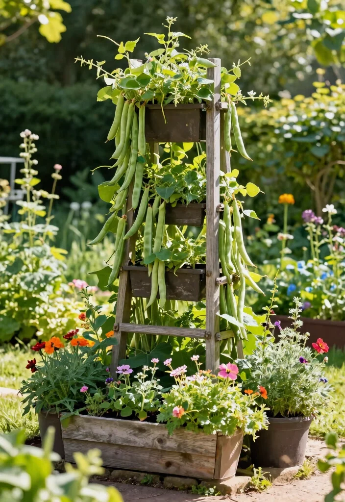 10 Fence Trellis Ideas to Combine Privacy and Plant Support 6. Trellis with Built in Planters 0