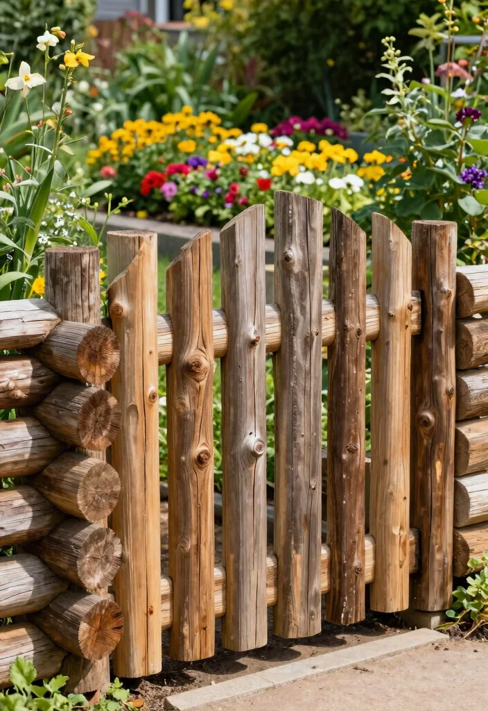10 Field Fence Ideas for Backyards With a Rustic Look 3. Rustic Log Fence 0