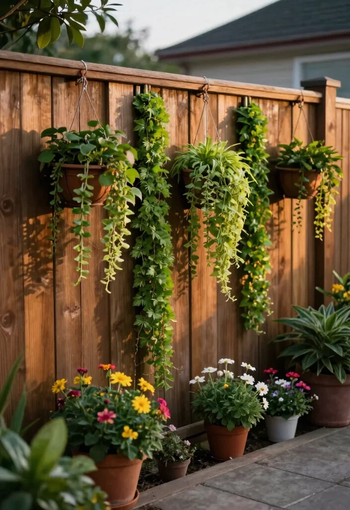 10 Front Yard Low Fence Ideas for Subtle Curb Appeal 3. Rustic Wooden Slat Fences with Vertical Greenery 0