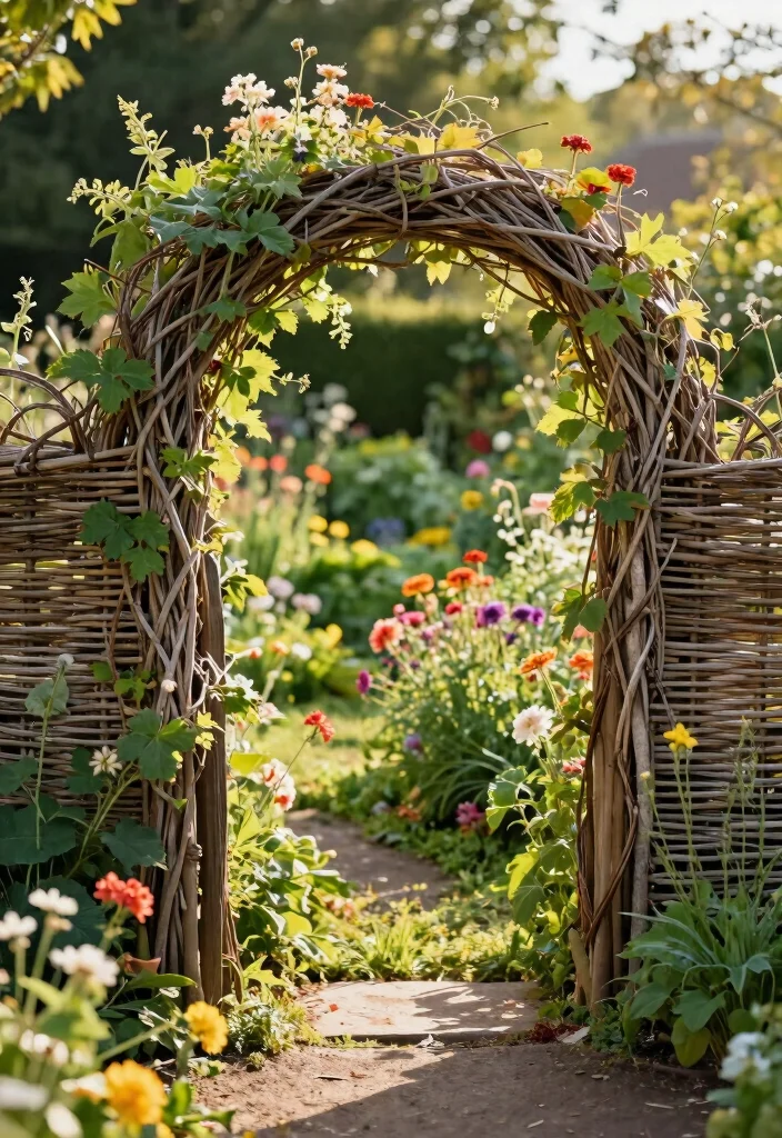 10 Front Yard Low Fence Ideas for Subtle Curb Appeal 4. Woven Willow Fencing for a Natural Look 0