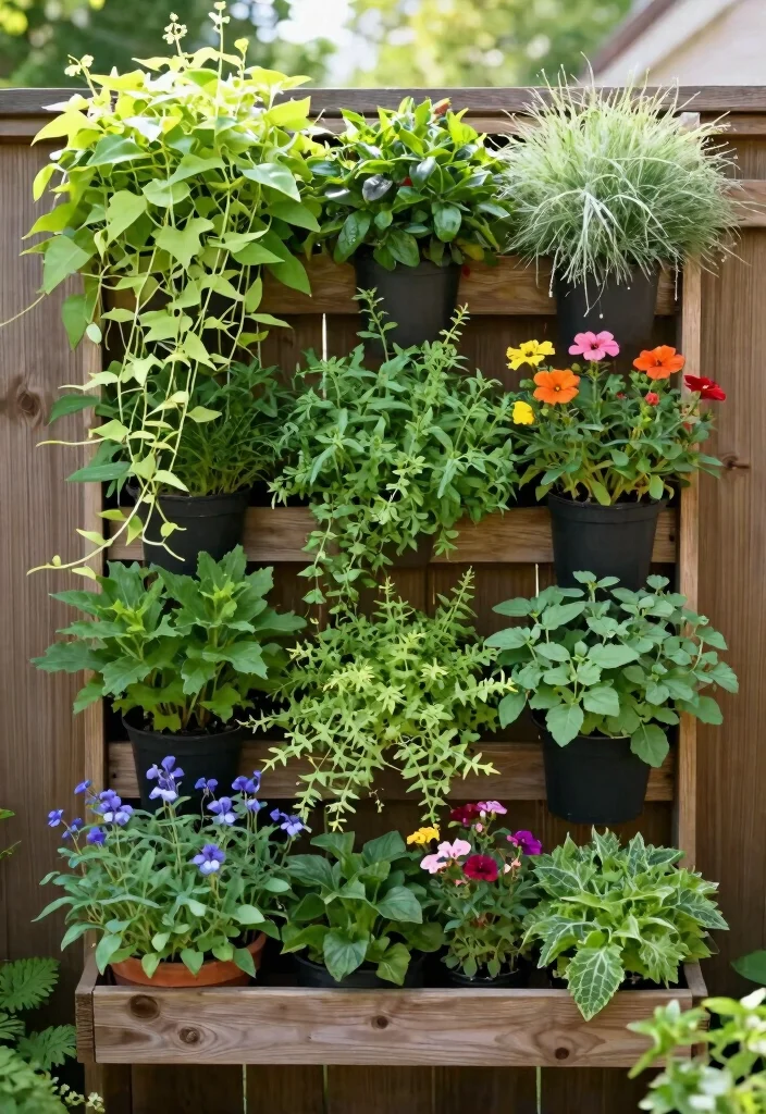 10 Garden Wall Fence Ideas for Structured Outdoor Spaces 1. Vertical Garden Panels 0