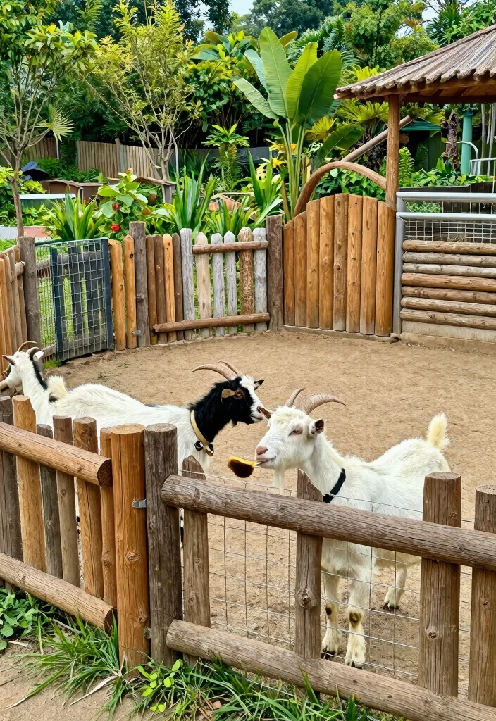 10 Goat Fence Ideas for Safe and Functional Backyards 10. Creative Combination Fencing 0