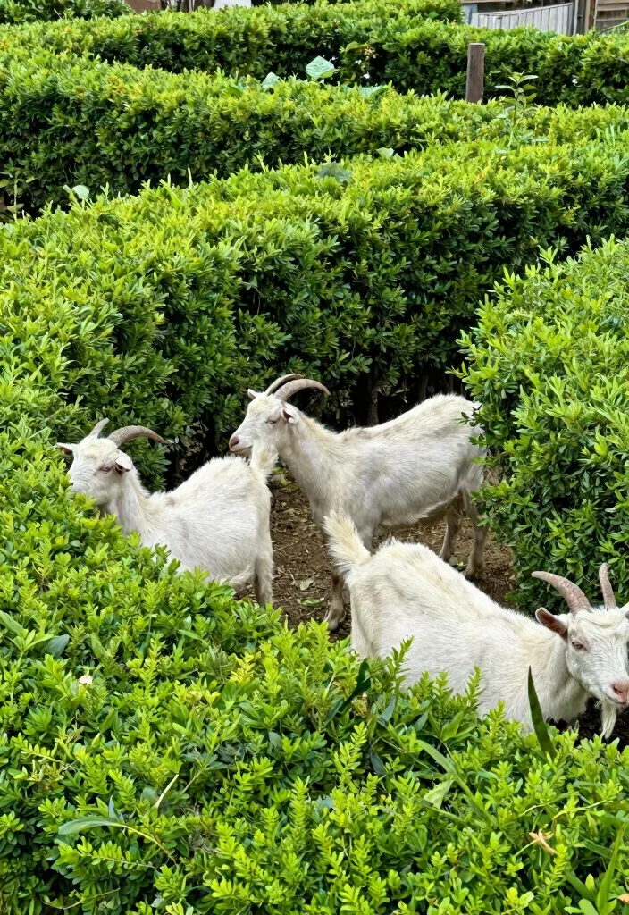 10 Goat Fence Ideas for Safe and Functional Backyards 8. Natural Hedge Fencing 0