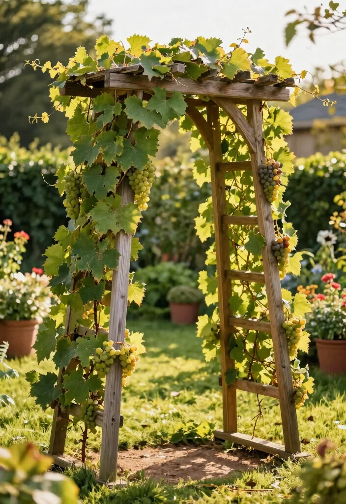 10 Grape Trellis Ideas for Healthy Backyard Vine Growth 3. A Frame Trellis 0