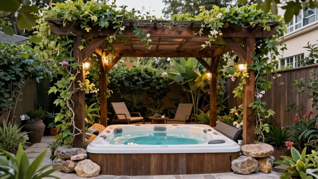 10 Hot Tub Pergola Ideas for Privacy and Weather Protection