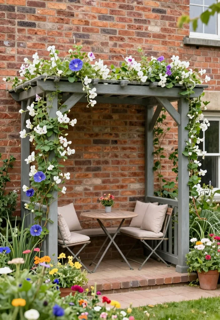 10 Mini Pergola Ideas for Small Gardens and Patios 7. Lean To Mini Pergola 0