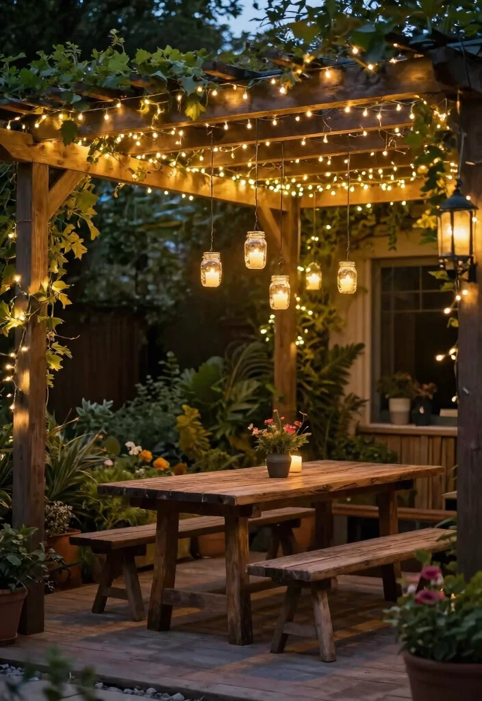 10 Pergola Lighting Ideas to Create a Cozy Nighttime Space 1 10 Pergola Lighting Ideas to Create a Cozy Nighttime Space 1. Twinkling String Lights 0