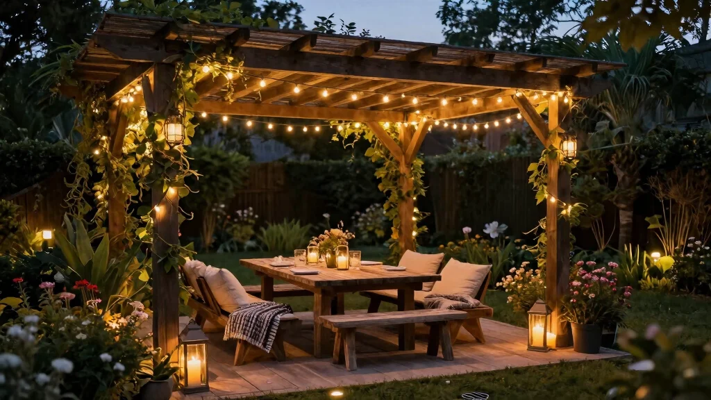 10 Pergola Lighting Ideas to Create a Cozy Nighttime Space
