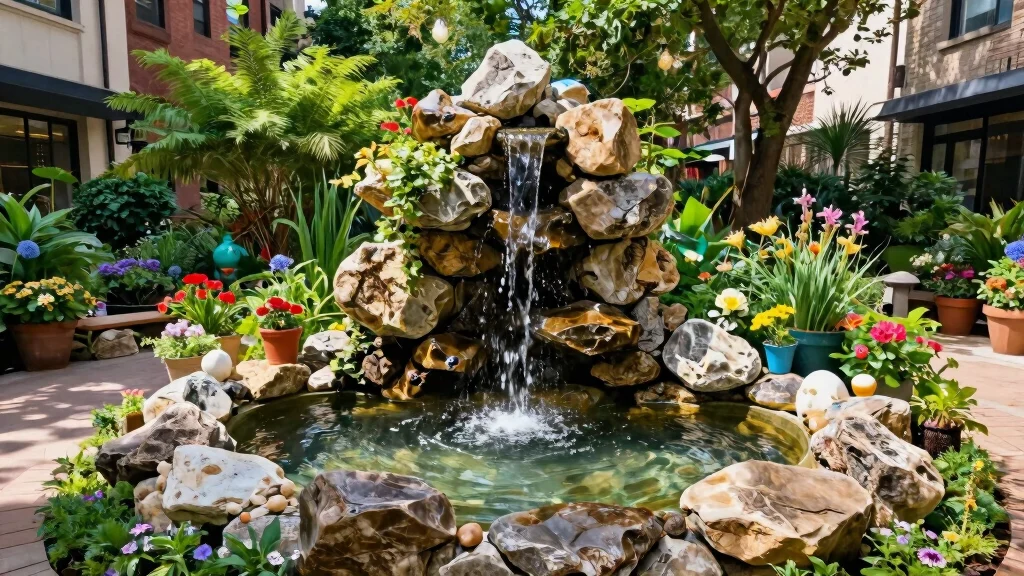 10 Rock Fountain Ideas for Natural Garden Water Features