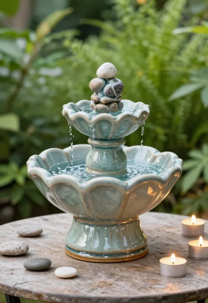 10 Small Backyard Fountain Ideas That Fit Limited Space 12 10 Small Backyard Fountain Ideas That Fit Limited Space 2. Tabletop Fountains 0