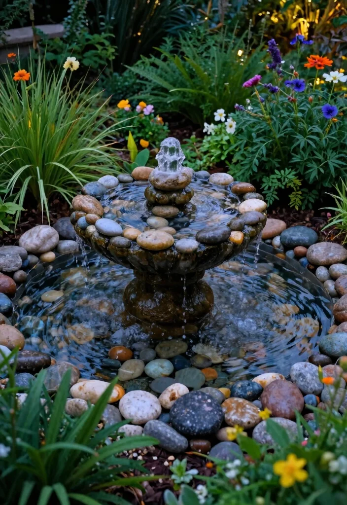 10 Small Backyard Fountain Ideas That Fit Limited Space 89 10 Small Backyard Fountain Ideas That Fit Limited Space 9. Pebble and Stone Fountains 0