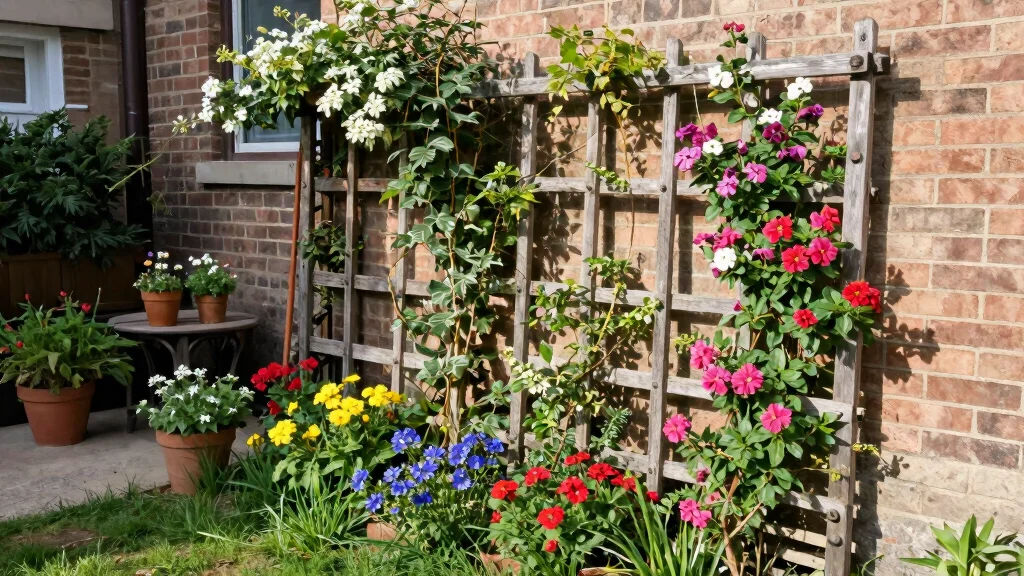 10 Wall Trellis Ideas for Climbing Flowers in Small Gardens
