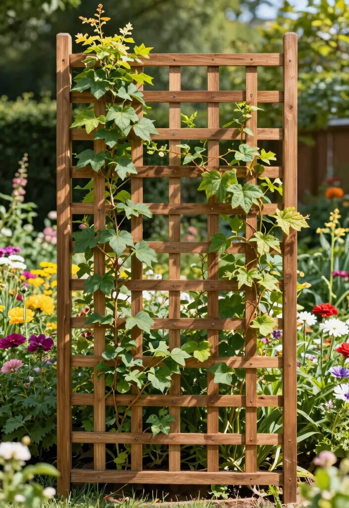12 Cheap DIY Garden Fence Ideas That Actually Look Good 7. Garden Trellis Fence 0