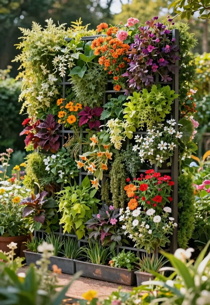 12 Garden Fence Ideas for Privacy Using Practical Materials 10. Green Wall Art 0