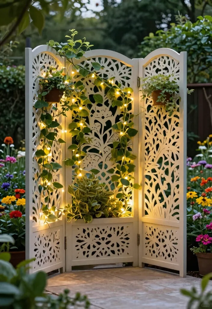 12 Garden Fence Ideas for Privacy Using Practical Materials 12. Stylish Privacy Screens 0