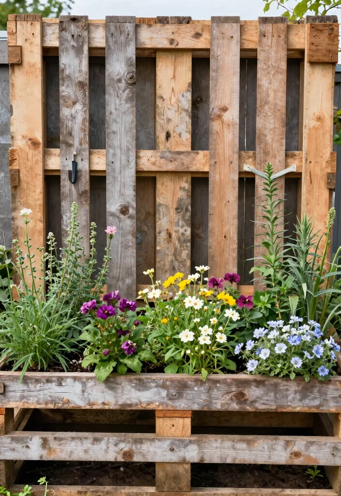 12 Garden Fence Ideas for Privacy Using Practical Materials 2. Rustic Wooden Pallet Fences 0