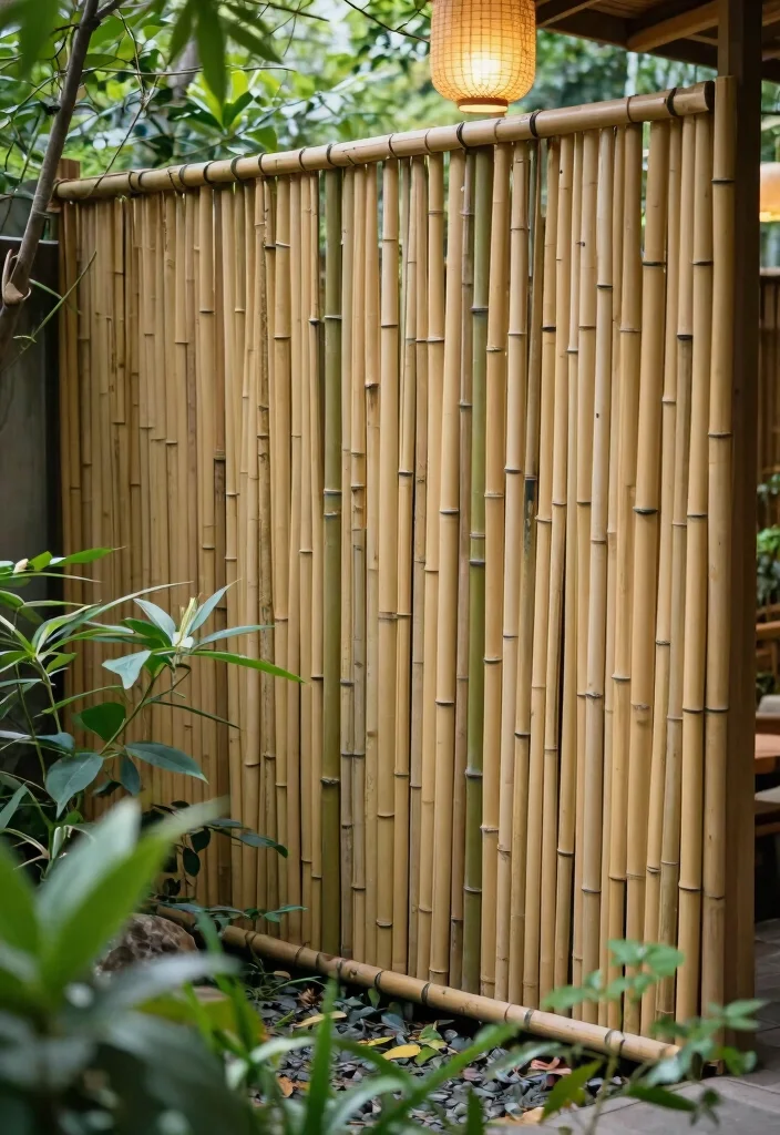 12 Garden Fence Ideas for Privacy Using Practical Materials 3. Bamboo Screens for Serenity 0