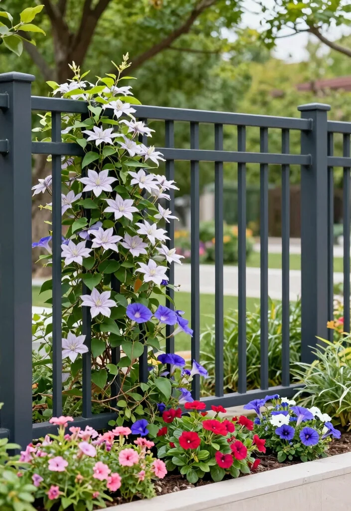 12 Garden Fence Ideas for Privacy Using Practical Materials 4. Metal Fences with Flair 0