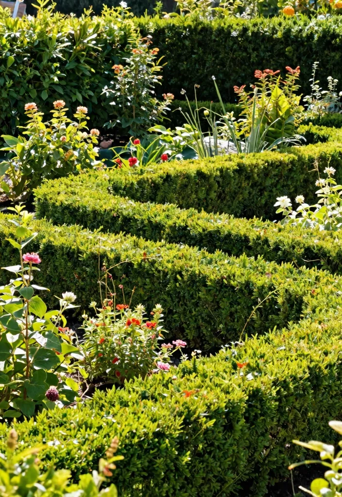 12 Garden Fence Ideas for Privacy Using Practical Materials 5. Living Edges with Hedges 0