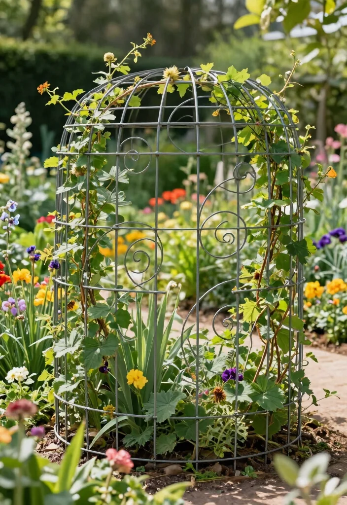 12 Garden Fence Ideas for Privacy Using Practical Materials 8. Artistic Wire Fences 0