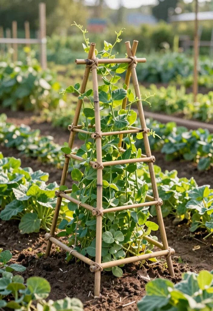 12 Unique Trellis Ideas to Add Character to Your Garden Space 5. DIY Bamboo Trellis 0