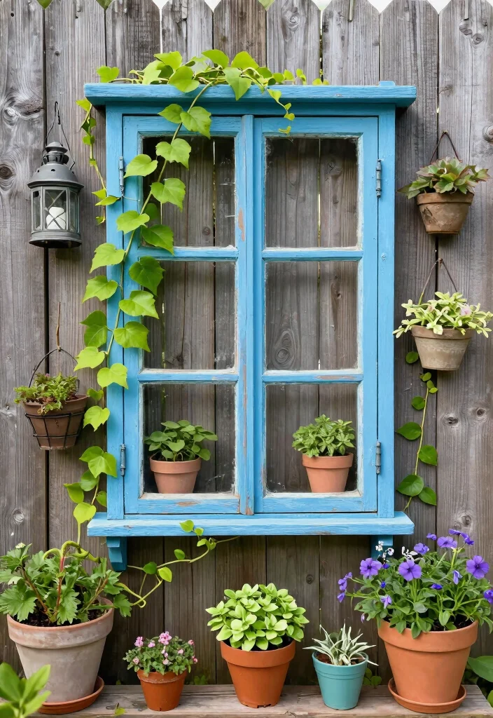 12 Unique Trellis Ideas to Add Character to Your Garden Space 9. Repurposed Window Trellis 0