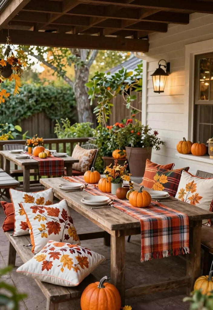 10 Covered Patio Styling Ideas for Every Season (Get Inspired for Fall!) 10 10 Covered Patio Styling Ideas for Every Season (Get Inspired for Fall!) 10. Fall themed Accessories