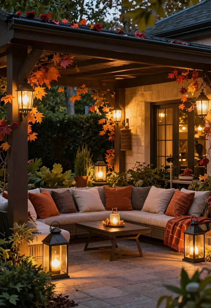 10 Covered Patio Styling Ideas for Every Season (Get Inspired for Fall!) 9 10 Covered Patio Styling Ideas for Every Season (Get Inspired for Fall!) 9. Elegant Garden Lights