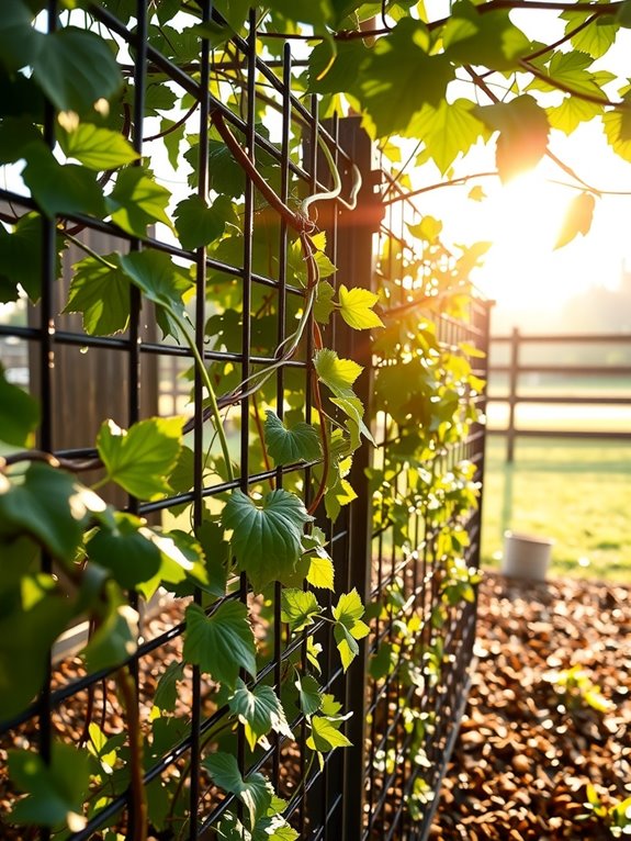 4 5 foot trellis supports diverse crops