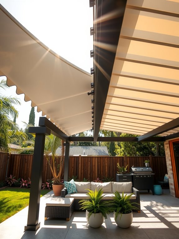 adjustable aluminum louvered roof systems
