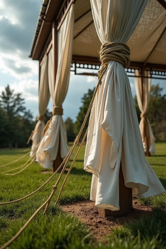 Will Your Gazebo Blow Away? 8 anchor corners with secure straps