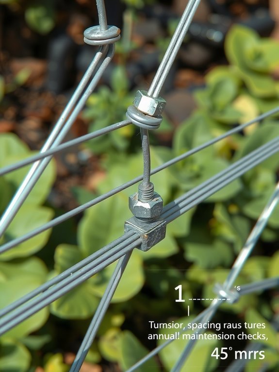 annual trellis wire tension checks