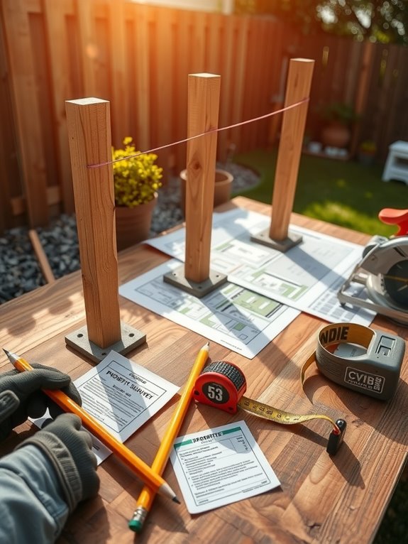 check property lines permits utilities