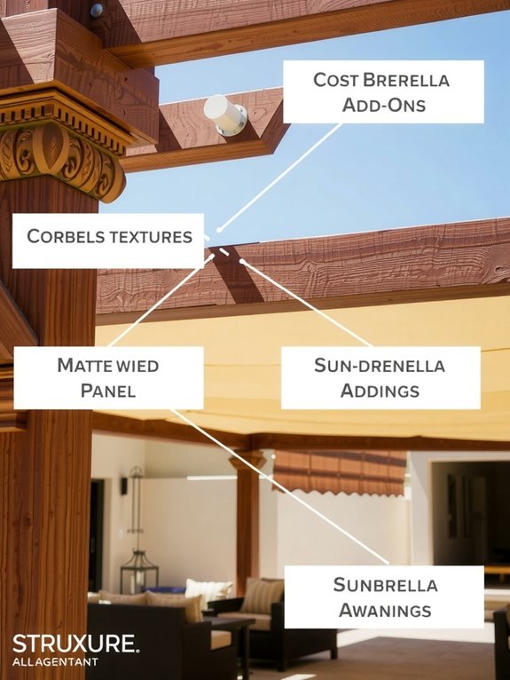 corbels panels sunbrella add ons