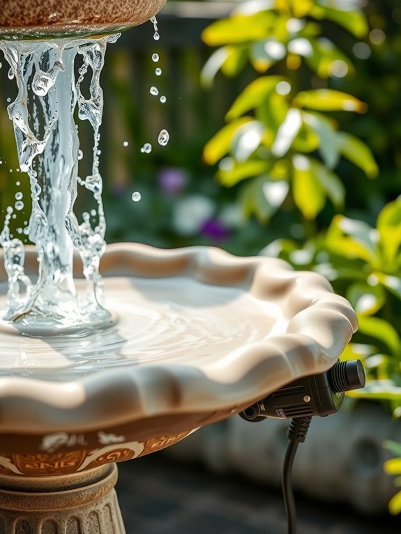 fill fountain adjust water pressure