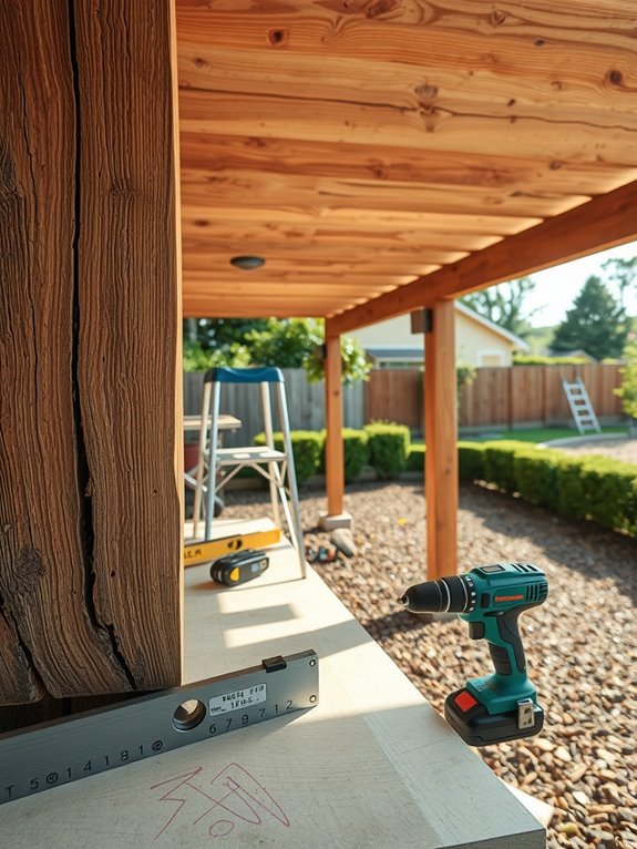 inspect secure and landscape pergola