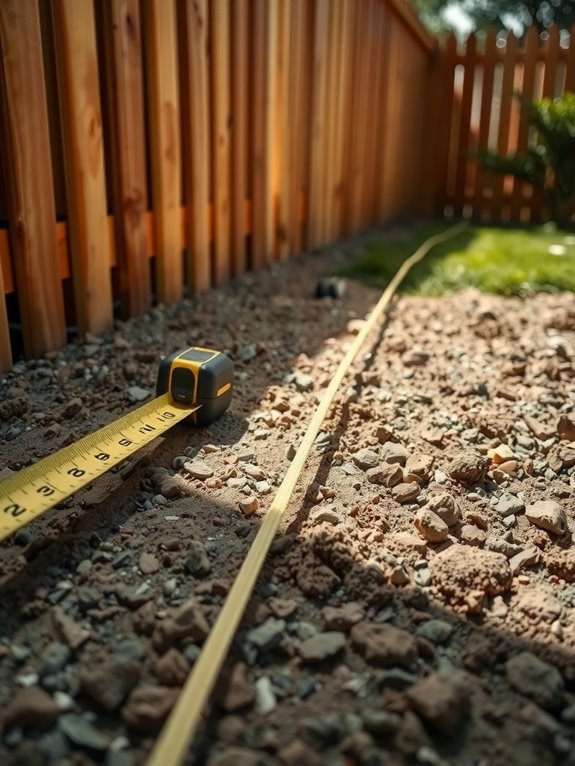 measure fence mark gates precisely