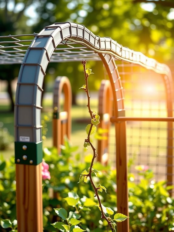 measure garden space for arch panels
