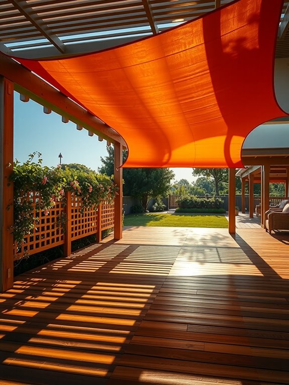 motorized shade and vines