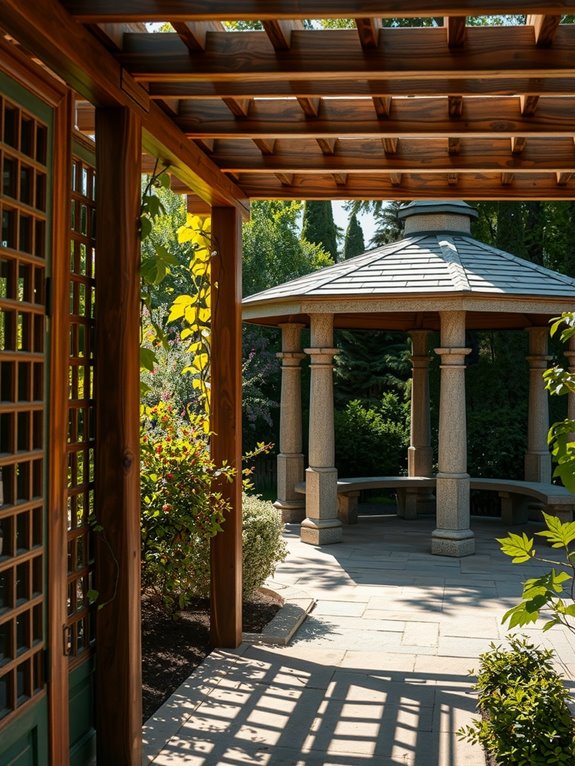 partial sun via pergola full shade gazebo