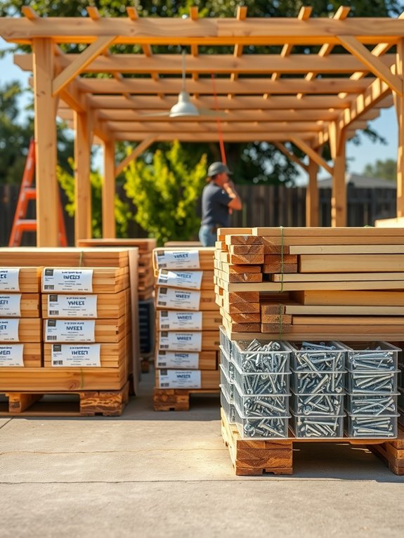 pergola lumber and hardware order